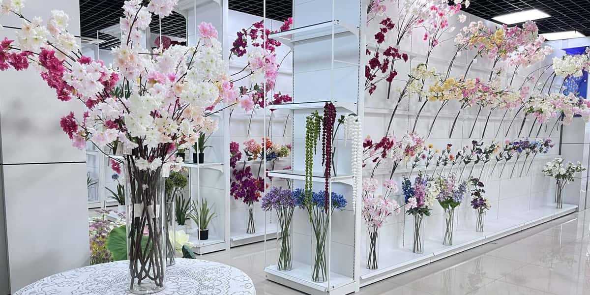 Assorted artificial flower showroom series