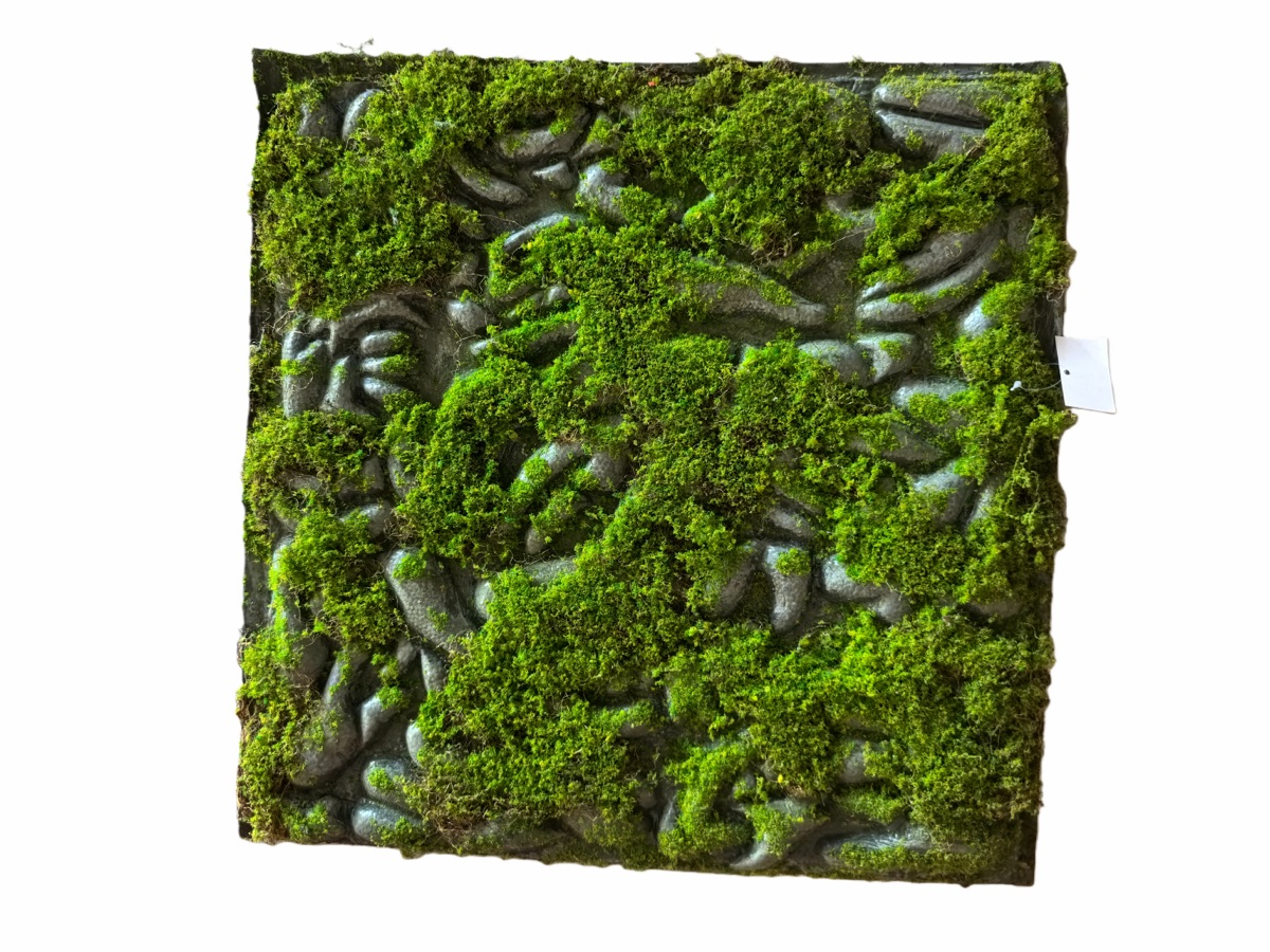 Artificial Moss Turf Panel - Lush Dense Texture - Green Wall & Display Backdrops - 50x50cm by Everbloom Florals