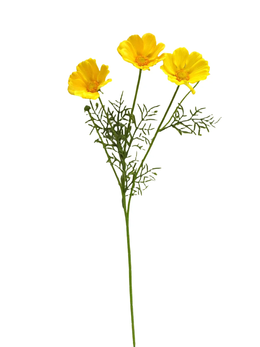 Real Touch Artificial Cosmos Spray - 3 Heads - 19.69"