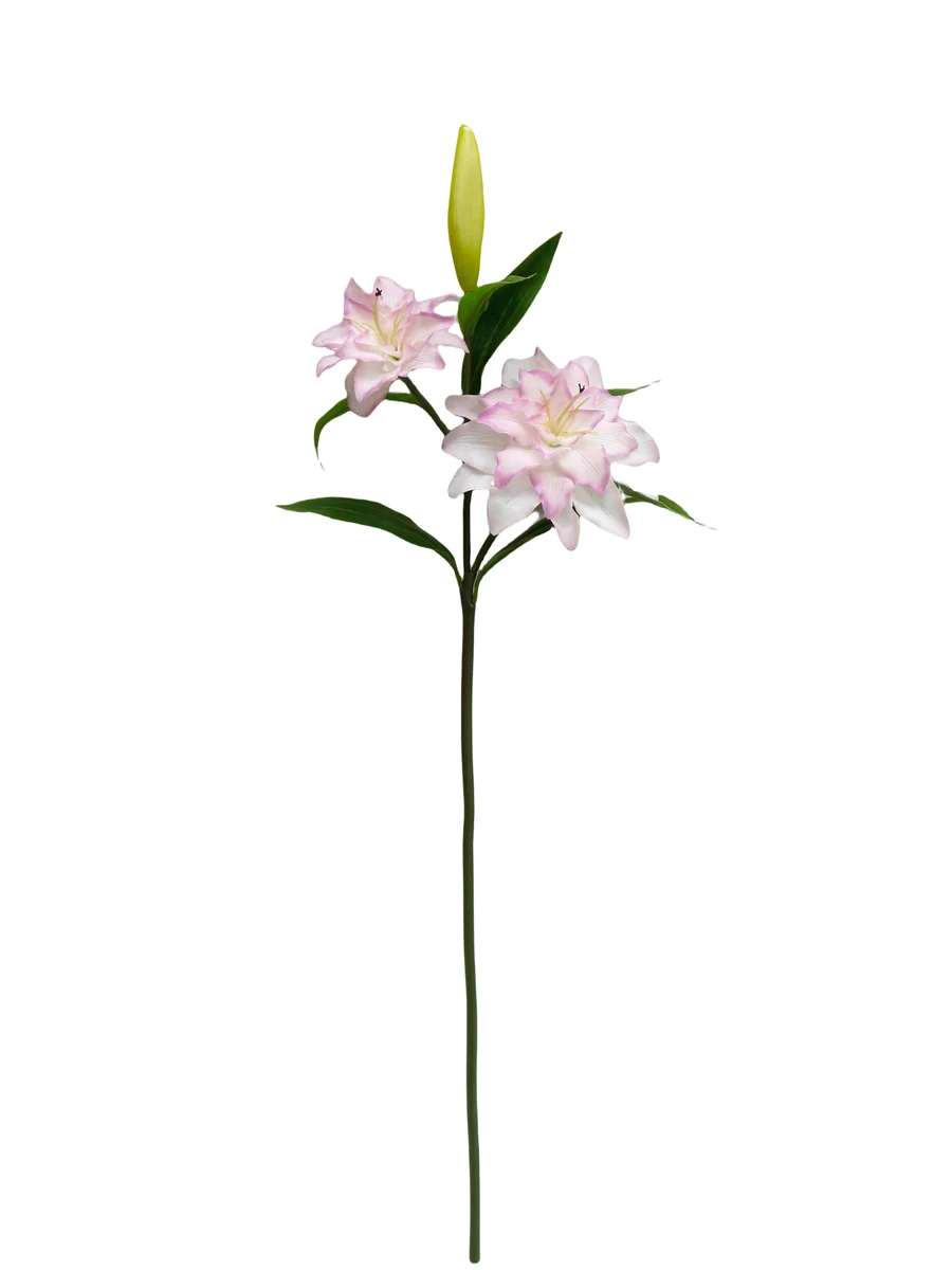 Real Touch Artificial Lily Stem - 3 Heads - 27.56"