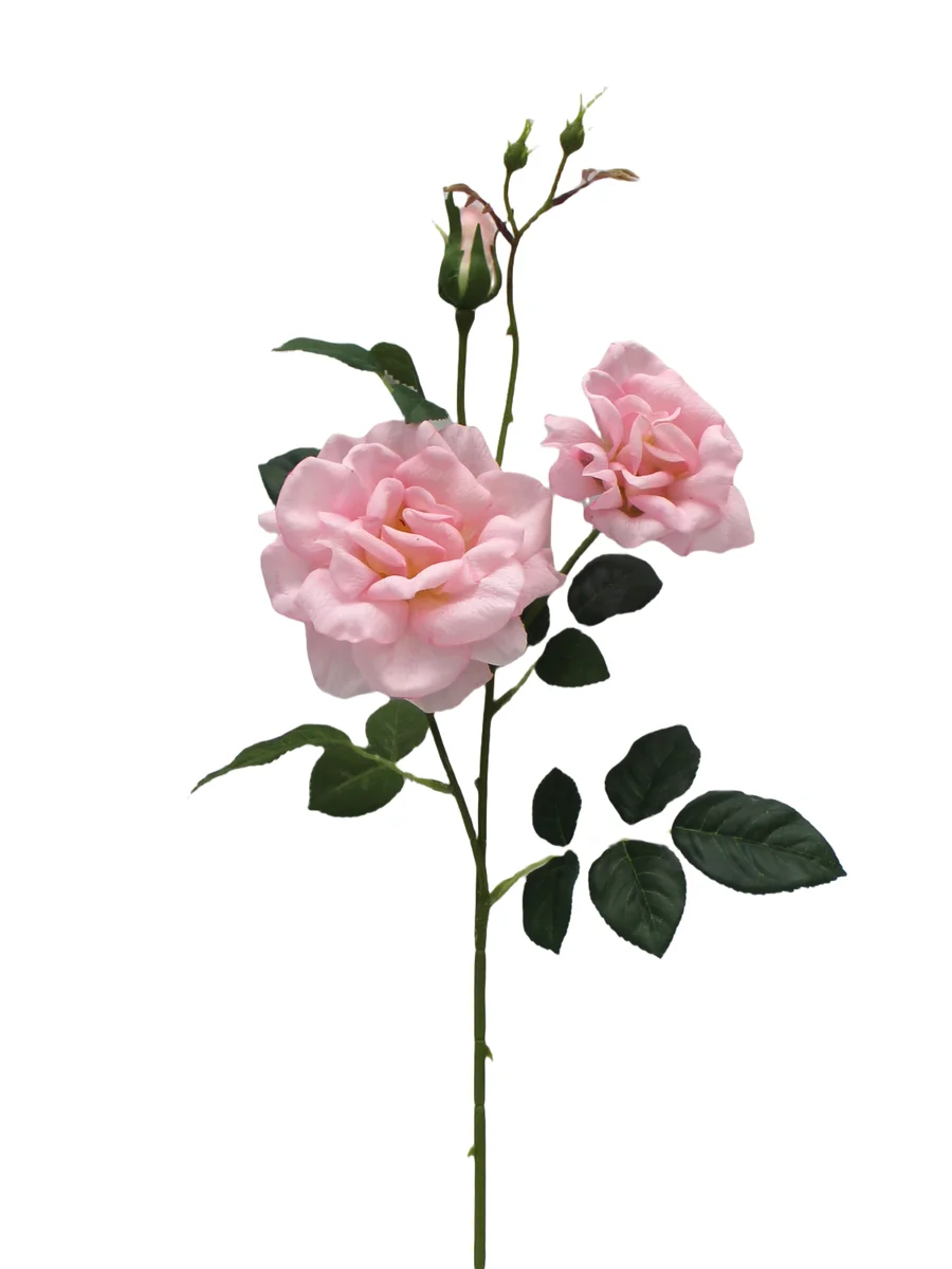 Real Touch Artificial Rose Stem - 3 Heads - 27.56" thumbnail 3