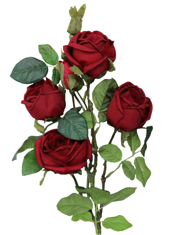 Real Touch Artificial Rose Stem - 6 Heads - 31.50" thumbnail 10