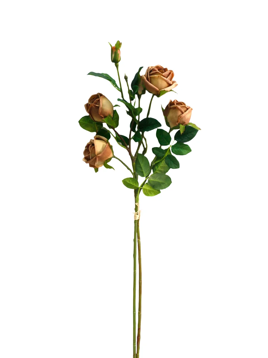 Real Touch Artificial Rose Stem - 6 Heads - 31.50" thumbnail 3