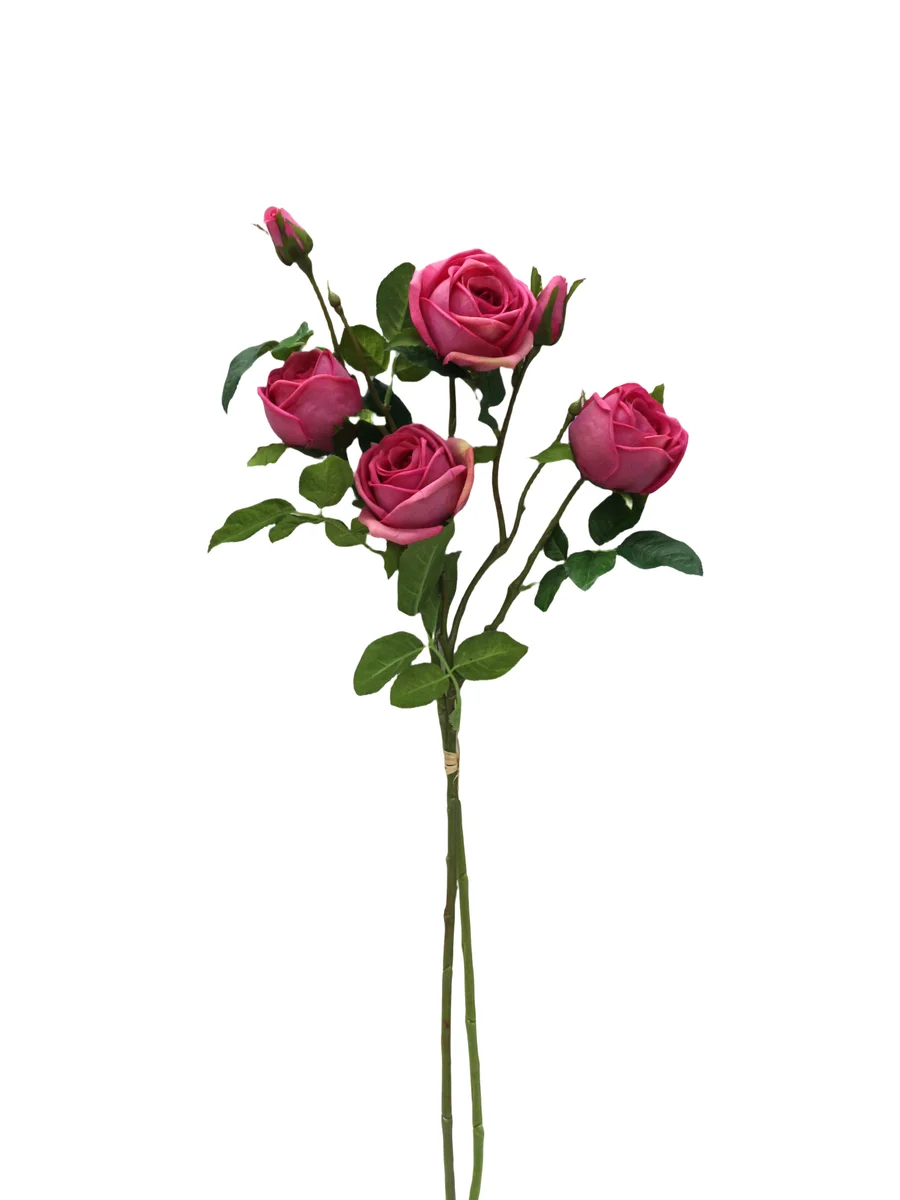 Real Touch Artificial Rose Stem - 6 Heads - 31.50" thumbnail 6