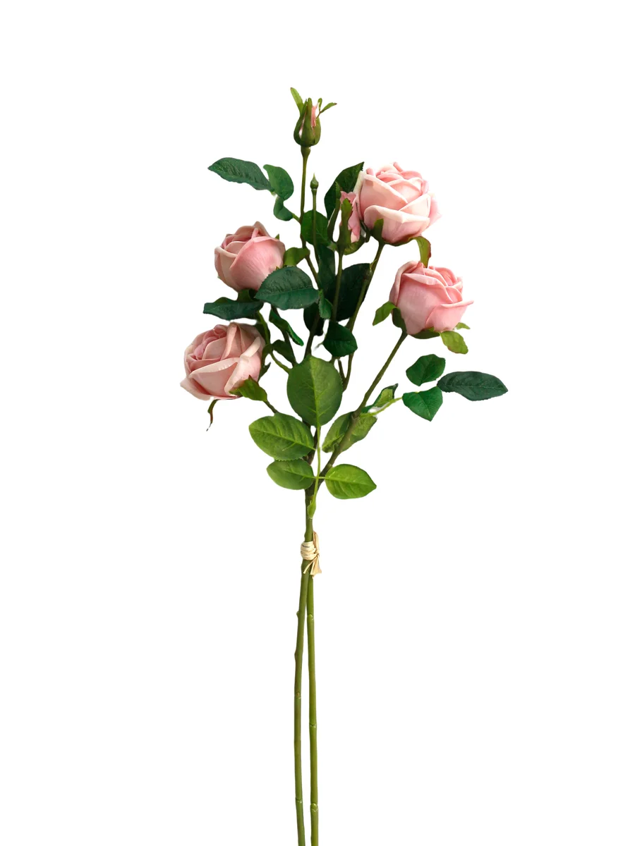 Real Touch Artificial Rose Stem - 6 Heads - 31.50" thumbnail 7