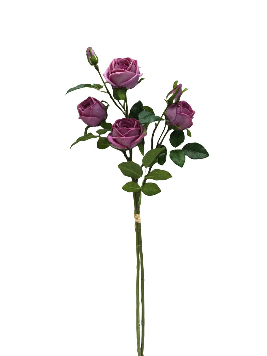 Real Touch Artificial Rose Stem - 6 Heads - 31.50" thumbnail 8